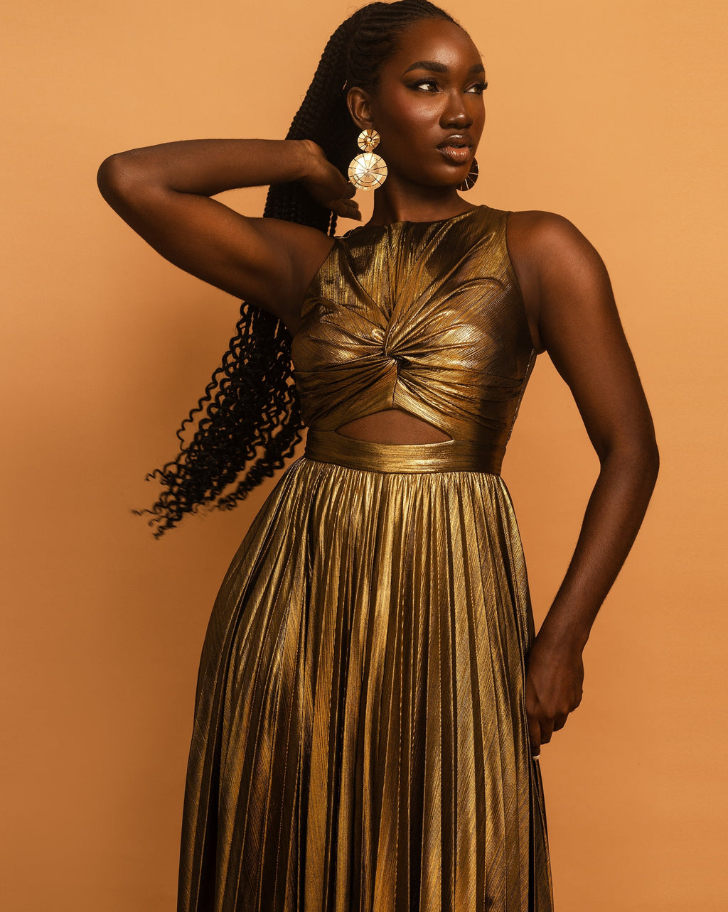 Remi Maxi Dress in Custard