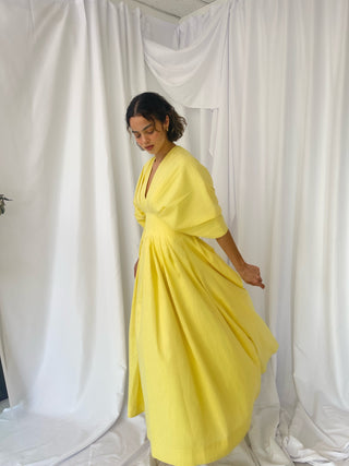 Ruth Dress Pastel Yellow