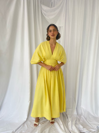 Ruth Dress Pastel Yellow