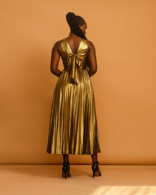 Remi Gold Maxi Dress