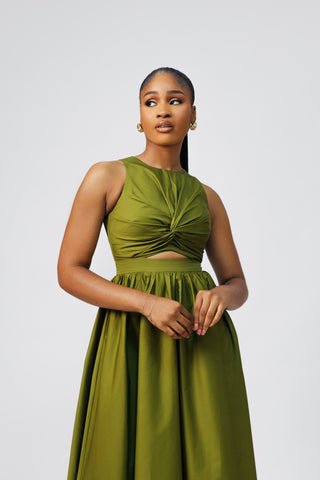 Remi Green Maxi Dress
