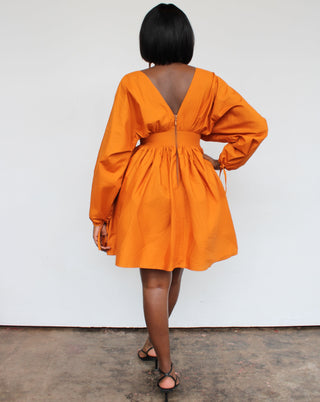 Zuri Dress Burnt Orange