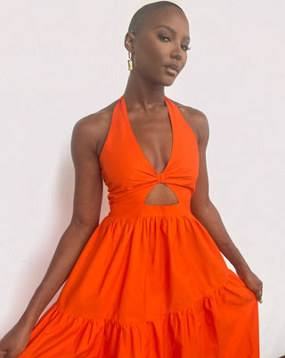 Ivanna Maxi Vacation Dress Orange