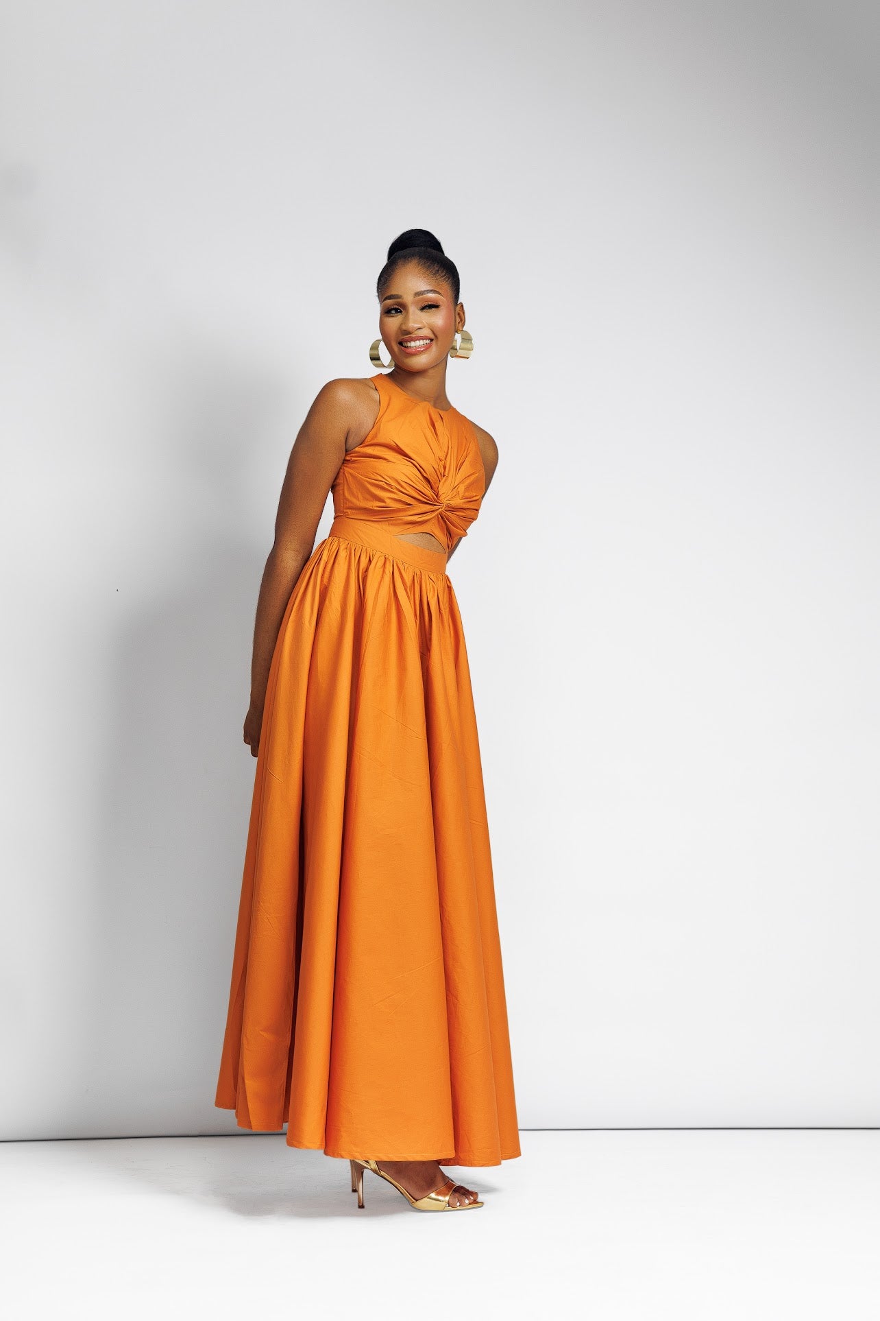 orange summer dresses